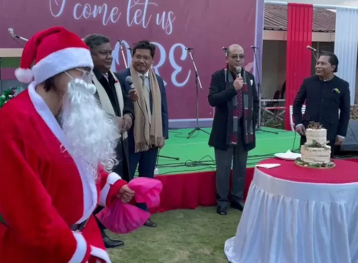 Watch: Meghalaya's Conrad Sangma Joins Opposition Leaders In Pre-Christmas Carolling