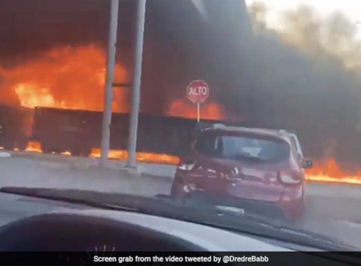 Massive Fire As Train Hits Fuel Truck In Mexico, Hundreds Evacuated