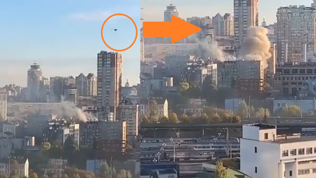 WATCH: Russia's kamikaze drones launch 'suicide' attacks in Ukraine's Kyiv .