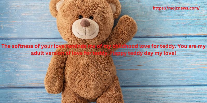 The softness of your love reminds me of my childhood love for teddy. You are my adult version of love for teddy. Happy teddy day my love!