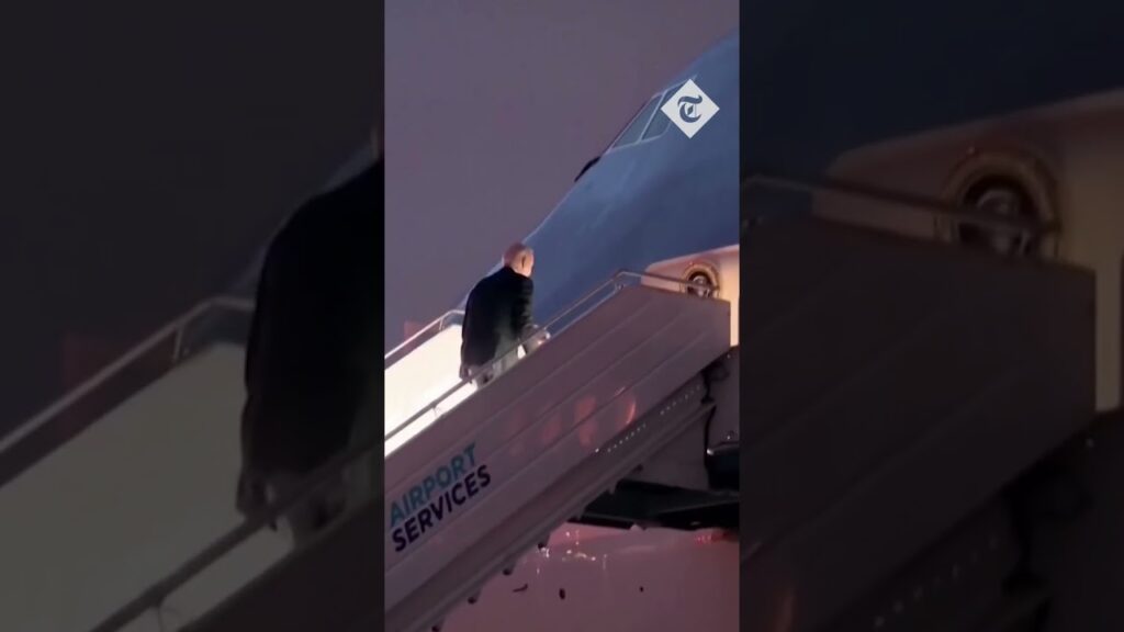 Joe Biden Stumbles, Falls On Plane's Stairs While Leaving Poland