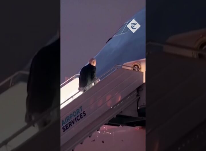 Joe Biden Stumbles, Falls On Plane's Stairs While Leaving Poland